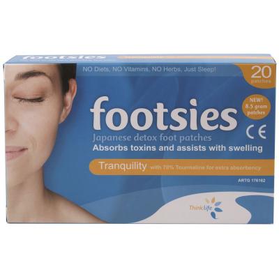 Footsies By Thinklife (Japanese Detox Foot Patches) Tranquility Patches x 20 Pack